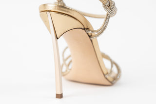 CC Flash - The Shoe Curator CC Flash - The Shoe Curator braided rhinestone sandal with blade heel