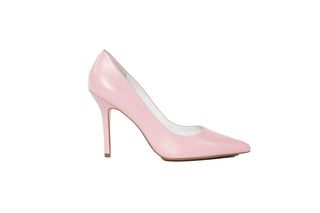 Capelli Rossi pastel pink leather stiletto with pointed toes and stiletto leather heel, Nikitta, The Shoe Curator