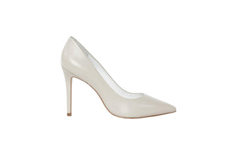 Capelli Rossi White patent stiletto with pointed toes, Katie, The Shoe Curator