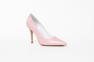 Capelli Rossi pastel pink leather stiletto with pointed toes and stiletto leather heel, Nikitta, The Shoe Curator