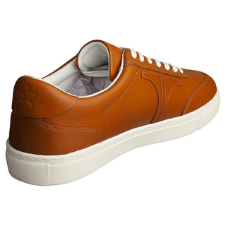 Ted Baker, Robertt, Tan leather sneakers with white soles and laces, The Shoe Curator